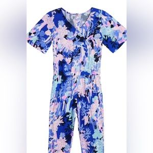 Lilly Pulitzer Mini Maliah Floral-Print Jumpsuit Size Large